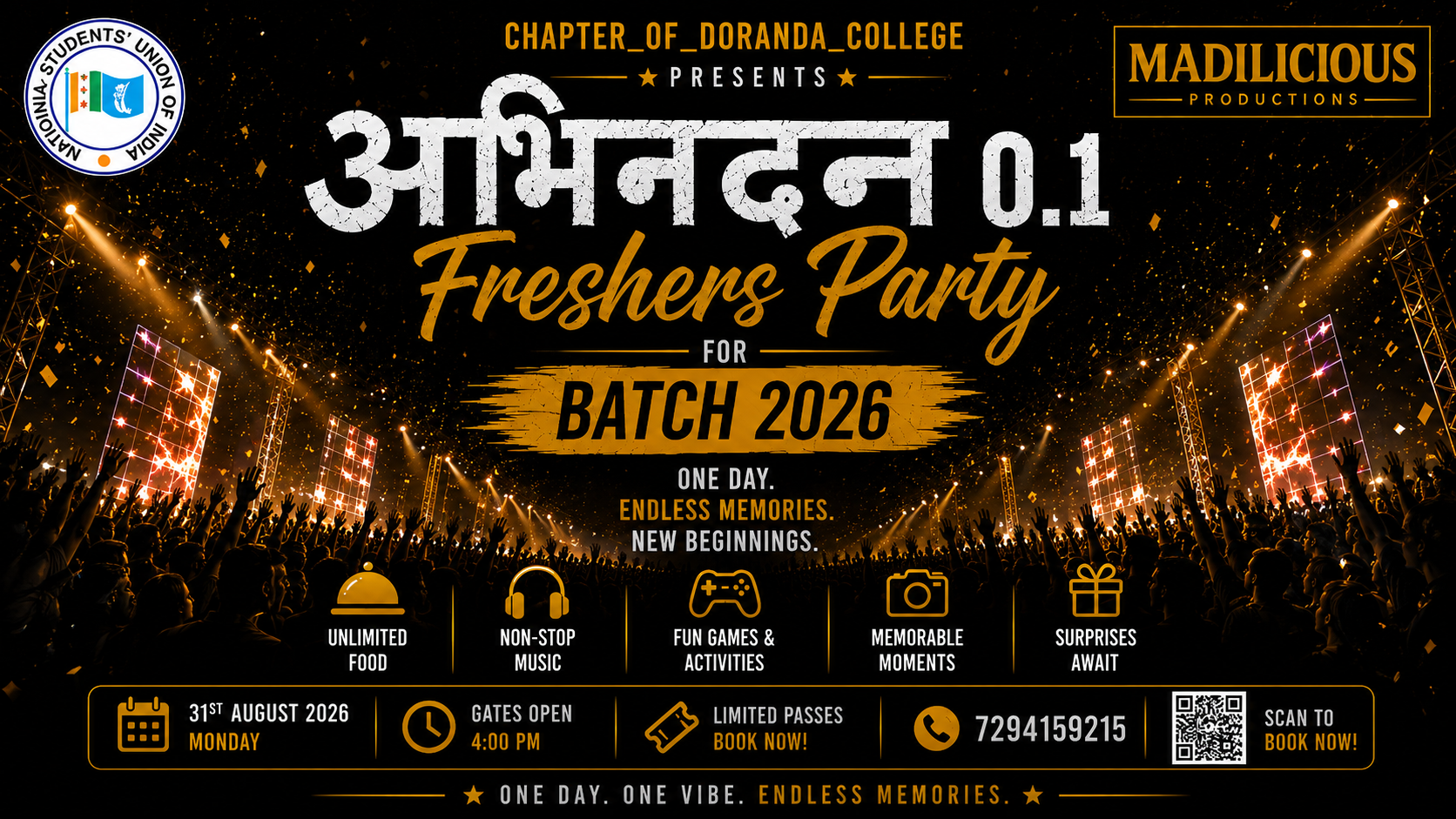Abhinandan 0.1 — Freshers Party (Batch 2026)